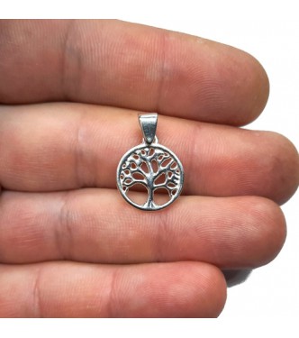 PE001582 Genuine Sterling Silver Pendant Charm Tree of Life Hallmarked Solid 925 Handmade